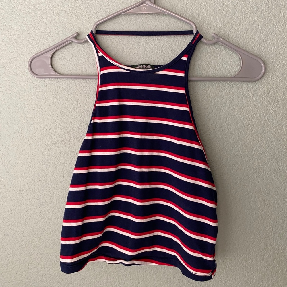 Neck high crop top!